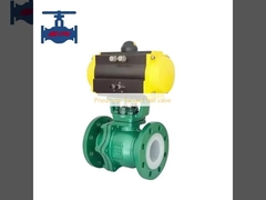 Valve à bille pneumatique à bride